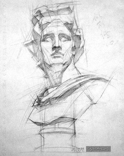 Apollo_pencil_drawing paper_1 | Yim Maukun Apollo Drawing Sketch, Apollo Sketch, Sculpture Drawing Sketch, Apollo Drawing, Easy Drawing Step By Step, Artistic Anatomy, Drawing Dragon, Shadow Drawing, Drawing Step By Step