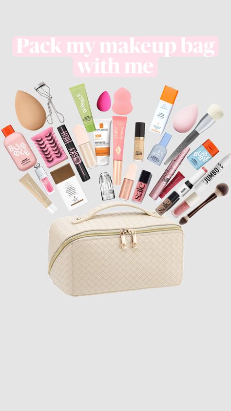 Preppy Makeup Bag, Preppy Makeup, Makeup Bag, Bubbles, Makeup, Make Up