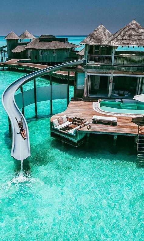 Мальдивы💙 Soneva Jani, Overwater Bungalows, Clear Blue Water, Dream Vacations Destinations, Dream Travel Destinations, Dream Holiday, Future Travel, Vacation Places, Incredible Places