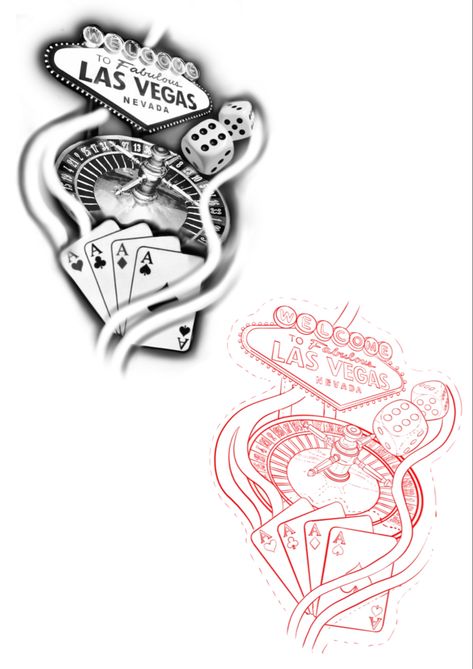 Cards Dice Tattoo, Ruleta Casino Tattoo Design, Casino Theme Tattoo, Roulette Wheel Tattoo Design, Roulette Wheel Tattoo, Gamble Tattoo Design, Roulette Tattoo, Gambling Tattoos, Tattoo Art Drawings Sketches