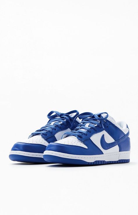 Kentucky Dunk Low Retro Shoes Kentucky Dunks, Nike Shoes Blue, Cute Womens Shoes, Royal Blue Shoes, Preppy Shoes, Pretty Shoes Sneakers, All Nike Shoes, Shoes Sneakers Nike, Cute Nike Shoes