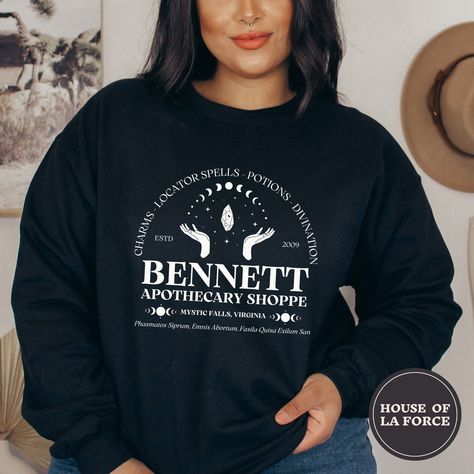 Bonnie Bennett Sweatshirt, Mystic Falls, The Vampire Diaries Shirt, Damon Salvatore, Team Damon, Stefan Salvatore, Vampire Shirt, Salvatore Vampire Diaries Merch, Bookish Clothes, Vampire Diaries Shirts, Damon Stefan, Vampire Shirt, Team Damon, Bonnie Bennett, Mystic Falls, Stefan Salvatore