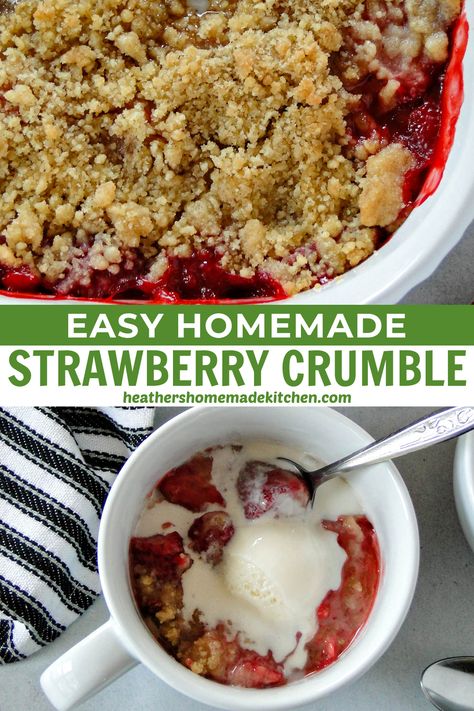 Recipes To Use Up Strawberries, Strawberry Crumble, Strawberry Crisp Recipe Crumble, Frozen Fruit Crumble Recipe, Fruit Crumble Recipe Simple, Fresh Strawberry Crumble, Easy Strawberry Crumble, Healthy Berry Crumble, Healthy Strawberry Crumble