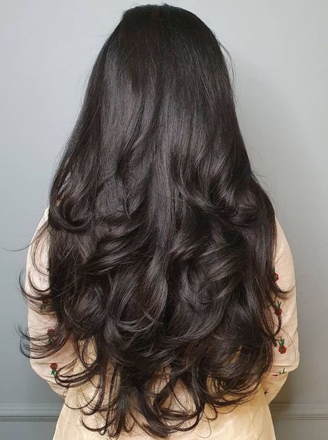 Waist Length Hair, Hairstyles For Layered Hair, Dye Colors, Long Dark Hair, Hair Stylist Life, Long Layered Hair, Long Wavy Hair, Haircuts For Long Hair, Beautiful Long Hair