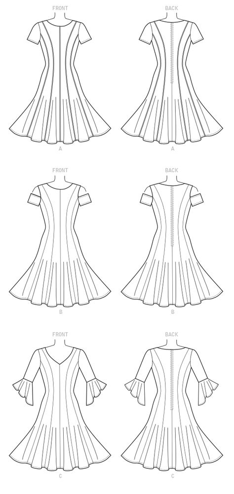 Panel Dress Pattern, Paneled Dress, Curtain Lining Fabric, Sewing Machine Brands, Interfacing Sewing, Sleeve Variations, Sewing Pattern Shop, Burda Patterns, Tilly And The Buttons