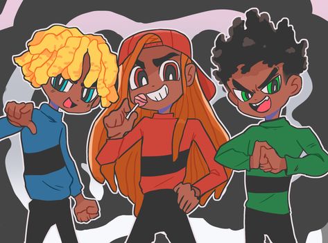 ANIMEBARBIES|COMMSSIONS 3/3|💖💜💙💚💛 on Twitter: "#interpvscanon my rowdy ruff boys 😈… " Black Power Puff, Black Powerpuff, Ppg Fanart, Rowdy Ruff Boys, Powerpuff Boys, The Rowdyruff Boys, Boys School Outfits, Powerpuff Girls Fanart, Ppg X Rrb