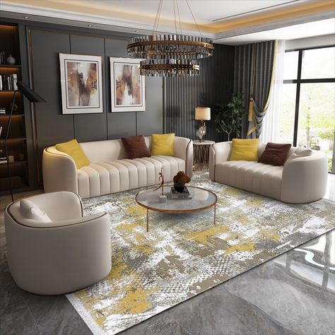 L Shaped Sofa Designs, Latest Sofa Designs, Luxury Furniture Sofa, Luxury Sofa Design, Classy Living Room, Modern Sofa Living Room, Modern Sofa Designs, Couch Design, Living Room Sofa Set