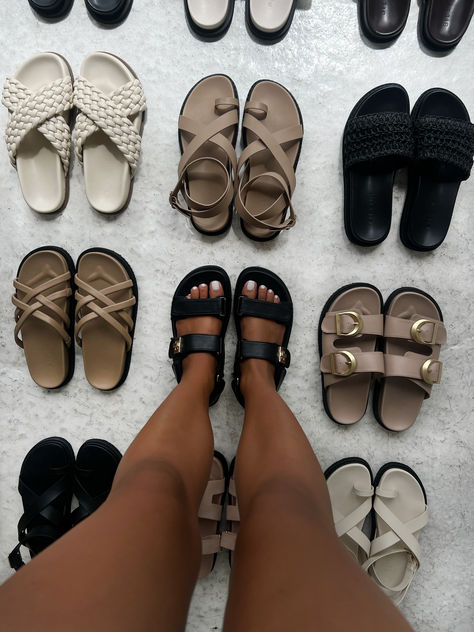 Shop SANDALS at Billini.com Ariana Grande Outfits Casual, Japanese Accessories, Uni Outfit, Boss Shoes, Office Fits, Fancy Sandals, Dad Sandals, Pretty Sandals, Capsule Wardrobe Essentials