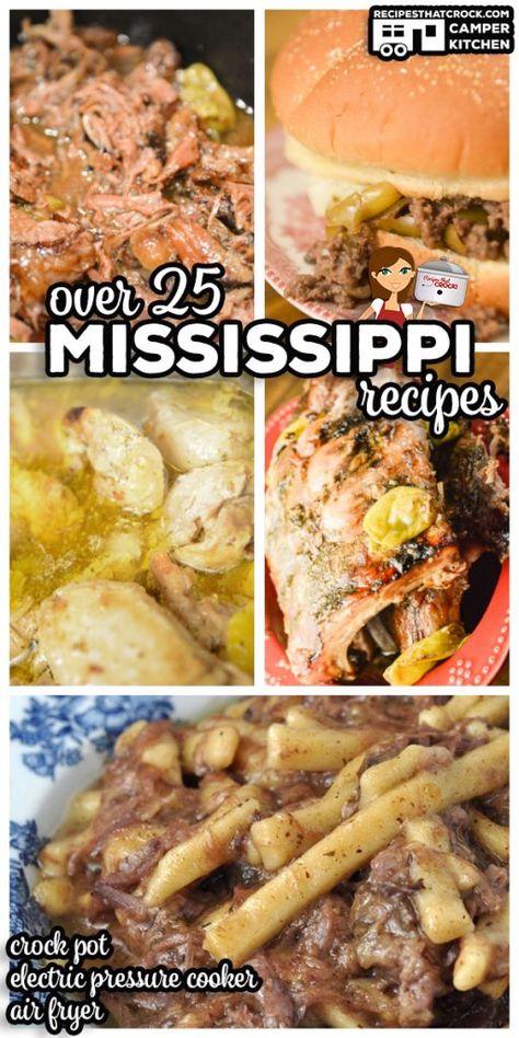 Pot Roast Mississippi, Crock Pot Mississippi Chicken, Mississippi Beef, Mississippi Recipes, American Cuisine Recipes, Mississippi Food, Roast Mississippi, Recipes Crock Pot, Crockpot Roast Recipes