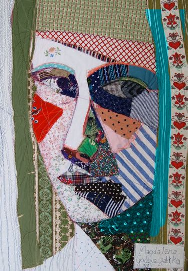 Art Fibres Textiles, Portrait Quilts, Textile Art Embroidery, Colors And Patterns, Textile Fiber Art, Portrait Canvas, Sewing Art, Art Portrait, Art Textile