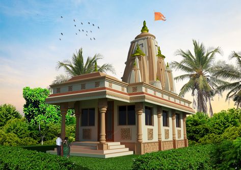 Hindu Architecture Temple Elevation, Temple Plan, Hindu Architecture, Shree Hanuman, Arte Yoga, Indian Temple Architecture, Ancient Indian Architecture, Hindu Temples, Mandir Design