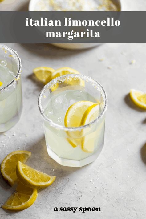 Limoncello Margarita, Italian Limoncello, Limoncello Cocktails, Lemonade Concentrate, Spiced Pear, Summer Cocktail Recipes, Cocktail Drinks Recipes, Margarita Recipes, Alcohol Drink Recipes