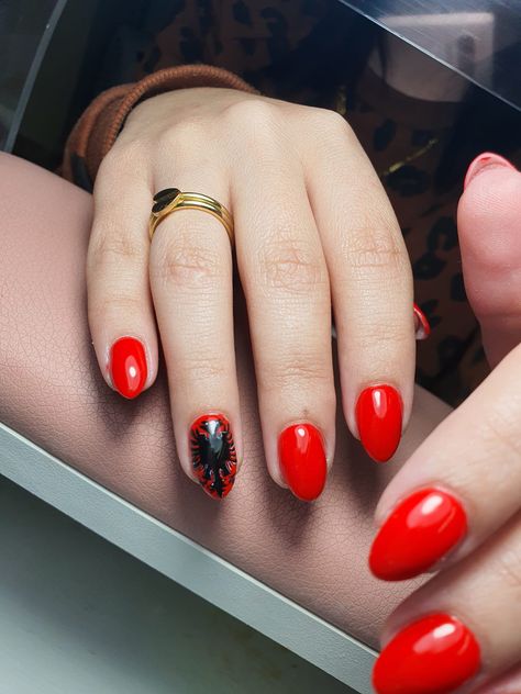 Albanian Nails, Albanian Flag, Flag Nails, At Home Workout Plan, Nail Art, Flag, Nails, Pins, Quick Saves