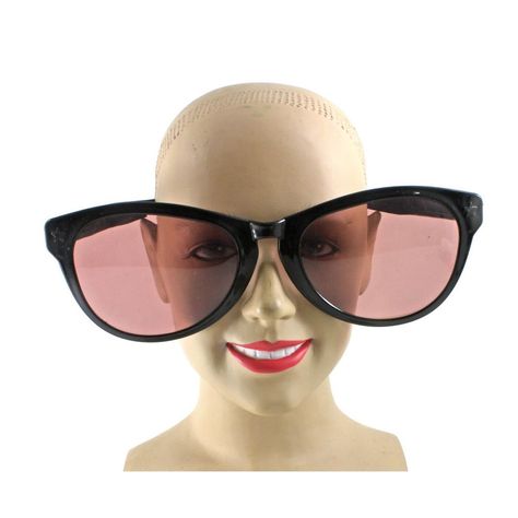 Jumbo Clown Sunglasses Black Giant Costume Sunglasses  | eBay Giant Costume, Costumes For Sale, Cool Sunglasses, Talent Show, Cat Eye Sunglasses, Square Sunglass, Sunglasses, For Sale, Black