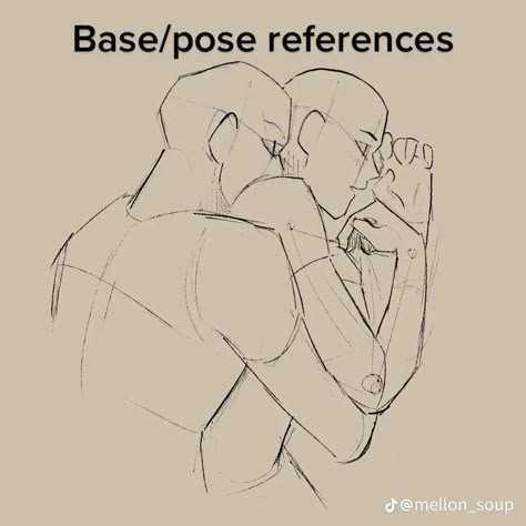 Couple Pose References Drawings, Romantic Pose Drawing Reference, Someone From Behind Drawing, Otp Poses Ych, Couple Refrence Pose Art, Drawing Poses Spooning, Awkward Couple Poses Drawing Reference, Selfie Reference Pose Drawing, Couple Ship Pose Reference