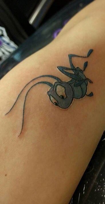 Lucky cricket! Jimney Cricket Tattoo, Lucky Cricket Tattoo, Cricket Tattoo Design, Jiminy Cricket Tattoo, Cricket Tattoo, Happy Stone, Spiritual Tattoo, Barber Tattoo, Insect Tattoo