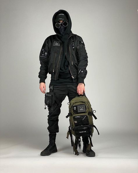 70s Rock Style, Classic Rock Style, Dystopian Fashion, Techwear Fashion, Tactical Wear, Cyberpunk Clothes, Aesthetic Grunge Outfit, Concept Clothing, Cyberpunk Fashion