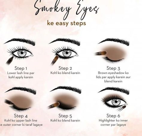 6 step smokey eye makeup rule Daytime Smokey Eye, Smokey Eye Makeup Steps, Subtle Smokey Eye, Brown Smokey Eye Makeup, Sugar Cosmetics, Goth Makeup Tutorial, Black Smokey Eye Makeup, Dark Smokey Eye, Smokey Eye Easy