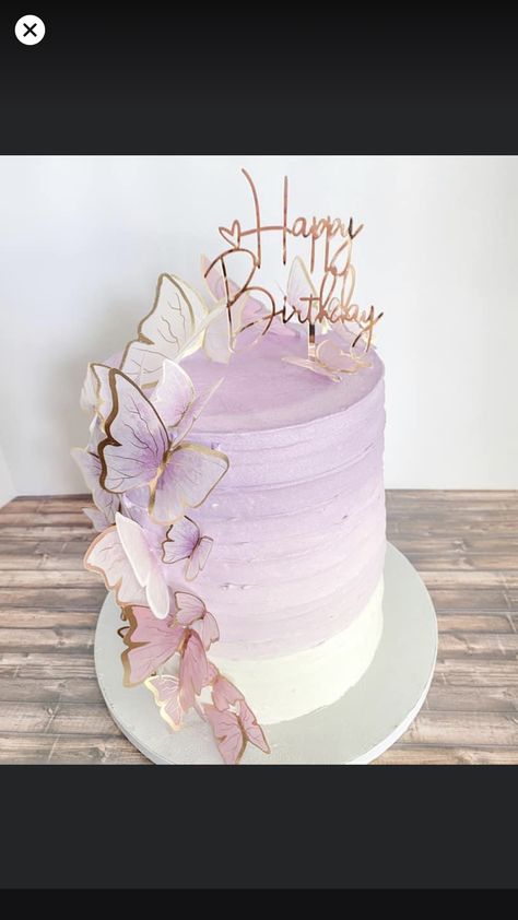 Γενέθλια Mickey Mouse, Butterfly Birthday Party Decorations, Butterfly Themed Birthday Party, Butterfly Birthday Cakes, Purple Cake, Purple Cakes, Butterfly Birthday Party, Elegant Birthday Cakes, Sports Nutritionist