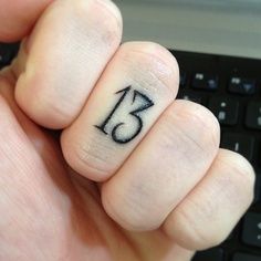 Hand tattoo, Friday the 13th, lucky number 13, font design 13 Tattoo Meaning, Number 13 Tattoos, Friday The 13th Tattoo, 13 Tattoo, 16 Tattoo, Number Tattoos, 13 Tattoos, Number 13, 1 Tattoo