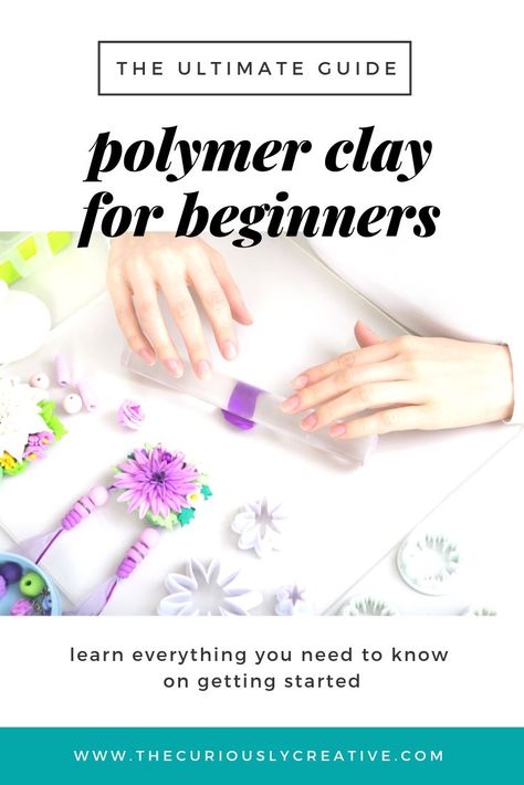 The Beginner's Guide to Polymer Clay - The Curiously Creative Clay Magnets Diy, Clay For Beginners, Clay Book, Baking Polymer Clay, Magnets Diy, Fimo Ideas, Clay Magnets, Polymer Clay Jewelry Tutorials, Polymer Clay Figures