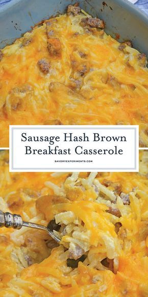 Sausage Hash Brown Breakfast Casserole, Hash Recipes, The Best Breakfast Casserole, Hash Brown Breakfast Casserole, Sausage Hashbrown Breakfast Casserole, Breakfast Casserole Recipes, Hash Brown Breakfast, Casserole Breakfast, Sausage Hash