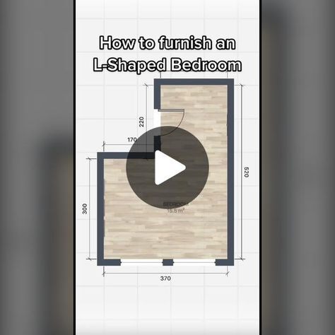 This is a video about how to furnish an L-shaped bedroom. This is anot... | L Shaped Bedroom Design | TikTok L Shape Bedroom Ideas, L Shape Bedroom, L Shaped Bedroom Layout, L Shaped Bedroom, Bedroom Layout, L Shape, What You Think, A Video, Let Me Know