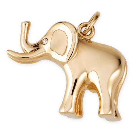 Stella & Dot Elephant Charm ($36) ❤ liked on Polyvore All About Elephants, Stella Dot Style, Elephant Jewelry, Arrowhead Necklace, Gold Elephant, Dot Jewelry, Elephant Charm, Luck Charm, Cute Elephant