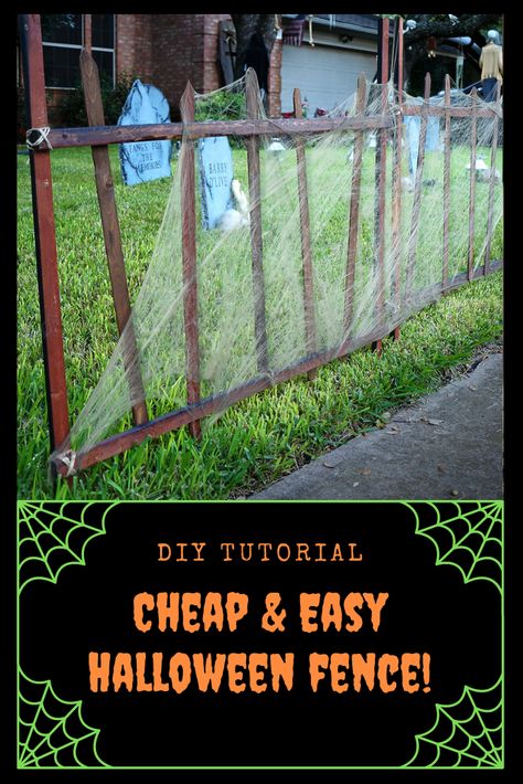 Vampire Yard Decorations, Cemetery Yard Decorations, Halloween Cemetery Ideas Front Yards Diy, Diy Cemetary Fence, Trunk Or Treat Cemetery, Diy Yard Decor Halloween, Halloween Trellis Decorations, Diy Cemetery Fence, Pet Cemetary Halloween Ideas