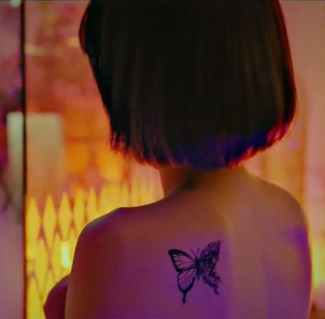 My Name Kdrama Tattoo, Na Ae-gyo Penthouse, Kdrama Butterfly Tattoo, Penthouse Tattoo, Kdrama Tattoo Ideas, Kdrama Tattoo, Penthouse Kdrama, Minimal Tattoo Designs, Minimal Tattoo Ideas