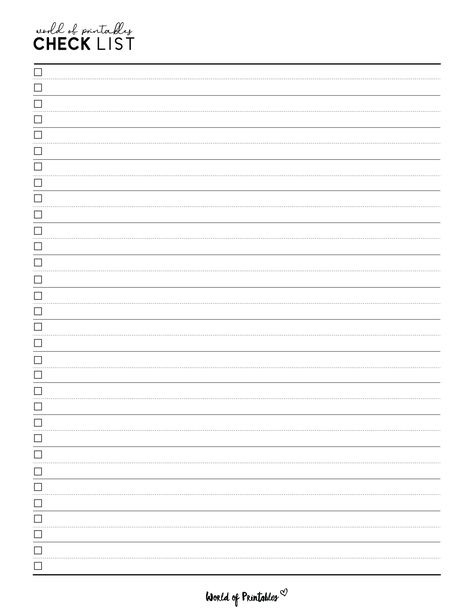 Use this Blank checklist template for any kind of need. You can use it as a printable checklist template for your vacation, work to do list, moving house, planning a party and much more. Grab your checklist template for free! Printable Bucket List Template, Bucket List Printable Templates, Bucket List Template Free Printable, Cricut Binder, Blank Checklist Template, Free Printable Bucket List, Bucket List Template, Checklist App, Clock Worksheets