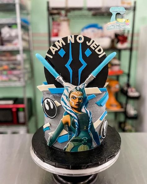 Ashoka Tano Star Wars Birthday Cake, Sweets Birthday, Ashoka Tano, Cake Designs Images, Star Wars Cake, Star Wars Birthday Party, Star Wars Ahsoka, Character Cakes, Star Wars Birthday