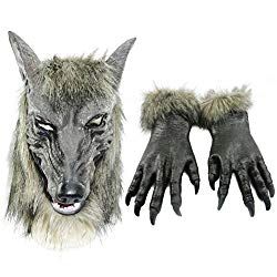 Werewolf Costume Wolf Claws, Halloween Werewolf, Werewolf Mask, Werewolf Costume, Claw Gloves, Wolf Eyes, Wolf Costume, Monster Mask, Wolf Mask