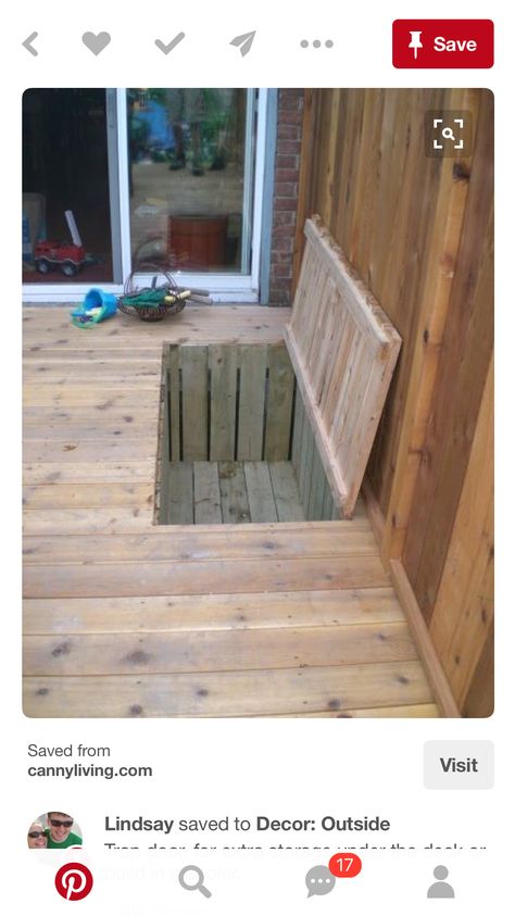 Balkon Decor, Pool Stuff, Deck Storage, Trap Door, Casa Exterior, Kids Room Organization, Deck Plans, Diy Deck, Backyard Deck