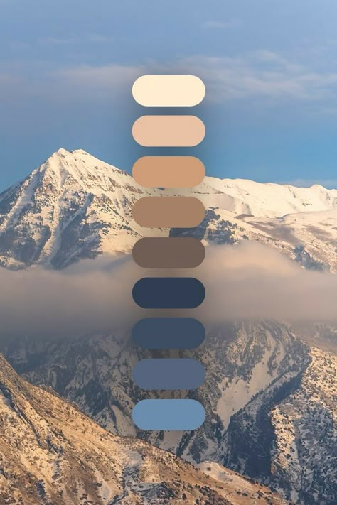 Mount Timpanogos, Winter View, Palette Blue, Residential Landscape, Color Schemes Colour Palettes, Dull Colors, Color Trends Fashion, Brand Color Palette, Color Palette Design