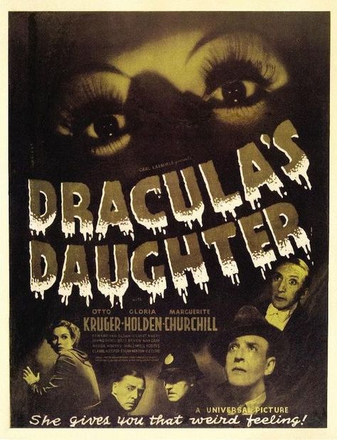 Dracula's Daughter, Universal Horror, Vampire Tattoo, Terror Movies, The Last Bookstore, Movie Pic, Classic Monsters, Universal Monsters, Horror Film