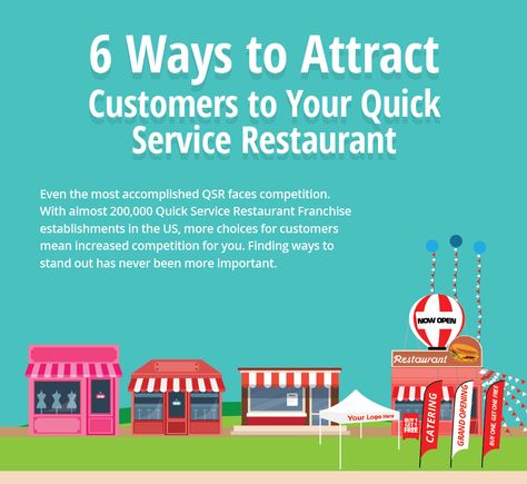 [Infographic] 6 Ways to Attract Customers to Your Quick Service Restaurant Open Restaurant, Quick Service Restaurant, Restaurant Marketing, Cool Restaurant, Attract Customers, Marketing Consultant, Useful Tips, How To Attract Customers, Marketing Ideas