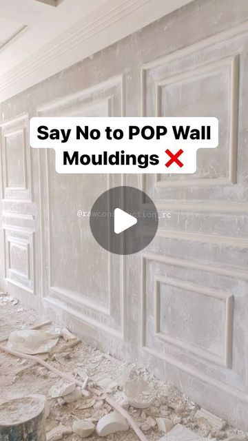 RAW CONSTRUCTION on Instagram: "High-density moulding (HDMR) is known for its long-lasting durability compared to traditional POP.
The denser composition of HDMR makes it more resistant to wear and tear, providing a longer-lasting solution for your wall mouldings.

Follow @rawconstruction_rc 
[Wall Panel, Wall Moulding, Designs, Hacks,
Interior, Architecture, Construction, Renovation, Reels. Inspiration]
#interior #interiordesigner #interiors #decor #homedesign #homedecor #housedesign #luxuryhomes #interiör #interior #luxurylifestyle #prayagraj  #prayagraj" Pop Moulding Design On Wall, Wall Moulding Designs, Pop Moulding, 5 Marla House Plan, Wall Moulding, Architecture Construction, Panel Wall, Wall Molding, Design Kitchen