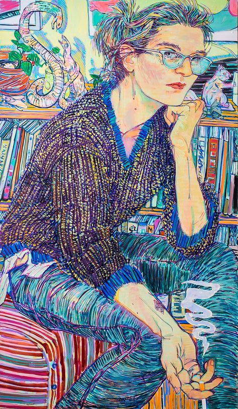 Hope Gangloff, Painting People, Arte Inspo, Cut Paper, Art Tips, Art Center, Art Abstrait, Make Art, Figure Painting