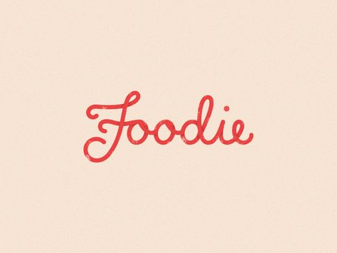 Foodie by Graph Concepts Foodies Logo, Bakery Logo Inspiration, Typography Logo Fonts, Foodie Design, Logo Moodboard, Food Logo Design, Typo Logo, Branding Mood Board, Script Lettering