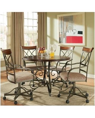 Dining Set Ideas, Coastal Paint, Dining Furniture Makeover, Rustic Dining Furniture, Powell Furniture, Round Glass Table, Swivel Dining Chairs, Dining Room Cozy, Chairs Dining Room