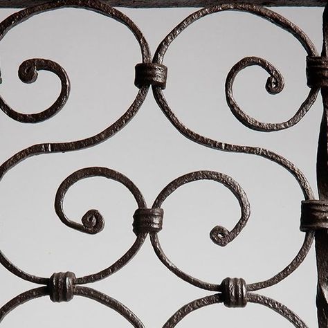 Sam Fogg on Instagram: "This early fifteenth century Spanish window grille is a forceful and refined example of the sorts of late-gothic ironwork surrounds which were made to guard and enclose the windows of wealthy domestic buildings. Whether in combination with shutters or in their stead, grilles allowed for the sights, sounds and smells of civic life to permeate the home while offering protection from its ills. 

The supple, ribboning forms of our example perfectly encapsulate the reason why the medium came, in later centuries, to lend its name to a whole class of intricately voided Renaissance velvets, which are still known to this day as ‘ferronnerie’ after their similarity to designs first developed in iron.

Now on view in Secular Art from the Middle Ages. 

Above:
Window grille wit Gothic Ironwork, The Middle Ages, Reason Why, Middle Ages, Shutters, Instagram, Art