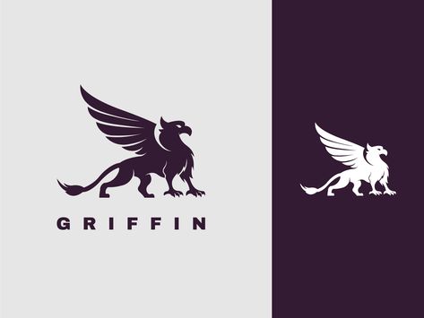 Griffin Logo by Usman Bikes Tattoo, Griffin Logo, Tattoo Vintage, Logo Minimal, Game Logo, Graphic Elements, New Logo, Art Studies, Logo Ideas