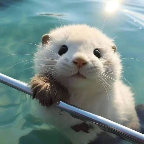 I just freaking love otter ok Haiwan Comel, Otters Cute, Cute Ferrets, Psy I Szczenięta, Haiwan Lucu, Cute Small Animals, Cute Animals Puppies, Very Cute Dogs, Animal Icon