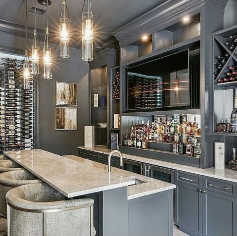 Basement Bar Plans, Home Bar Ideas, Basement Bar Design, Home Wet Bar, Home Bar Rooms, Modern Home Bar, Bar Plans, Basement Bar Designs, Basement Makeover