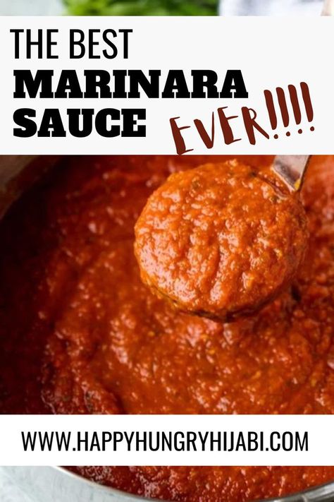 This marinara sauce recipe is so easy, made with fresh tomatoes and so delicious! Try it yourself! The Best Marinara Sauce, Canning Marinara Sauce, Fresh Tomato Marinara Sauce, Easy Homemade Marinara Sauce, Sauce From Fresh Tomatoes, Salsa With Canned Tomatoes, Quick Marinara Sauce, Fresh Tomato Sauce Recipe, Best Marinara Sauce