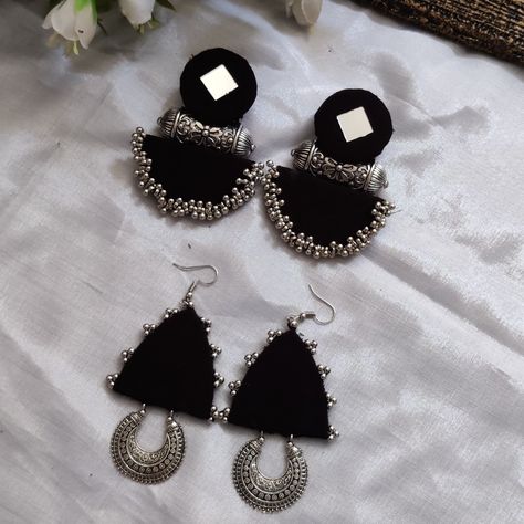 Black earrings ❤️
Fabric jewellery
Handmade jewellery Homemade Jewellery Ideas, Fabric Jewelry Handmade Indian, Navratri Earrings Handmade, Handmade Earrings Fabric, Oxidised Jewellery Earrings, Pearl Bridal Jewelry Sets, Cloth Jewellery, Diy Earrings Materials, Diy Crafts Earrings