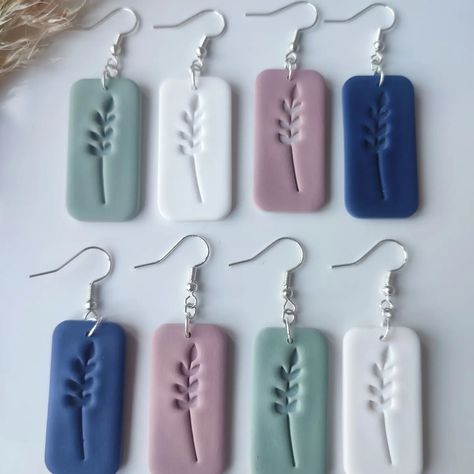 Leaf Branch Imprint Earrings Handmade using lightweight polymer clay, available in 4 colours: white, navy, eucalyptus, antique rose Visit our shop for more details and to order (link on bio) or feel free to message with any questions. #smallbusiness #smallbusinessowner #smallbusinessuk #essexbusiness #essexsmallbusiness #handmadeuk #handmadejewelry #handmadewithlove #handmade #handmadeearrings #polymerclayjewelry #polymerclay #polymerclayearrings #polymerclaycreations #polymerclayartist ... Polymer Clay Creations, Antique Roses, Handmade Clay, Metal Hooks, Handmade Polymer Clay, Polymer Clay Jewelry, Rectangle Shape, Polymer Clay Earrings, Handmade Earrings