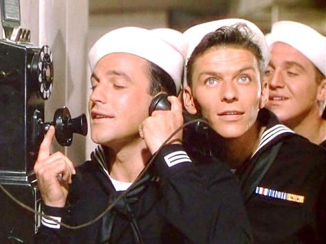 Anchors Aweigh - 1945 On The Waterfront 1954, The Pirate 1948, Romance On The High Seas 1948, The Anchor Holds, Frank Sinatra Anchors Aweigh, Amazing Movies, Anchors Aweigh, Movie Aesthetic, Gene Kelly