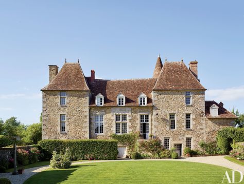 Homes In France, French Exterior, Style Français, French Architecture, Normandy France, French Country House, Country Estate, Manor House, Architectural Digest